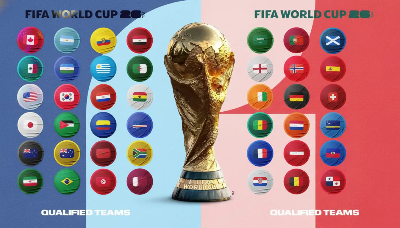 FIFA World Cup 26 Qualified Teams Wallchart – Stadiumport
